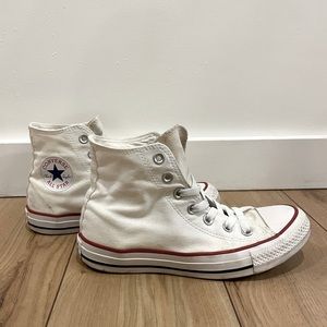 White Converse High Tops